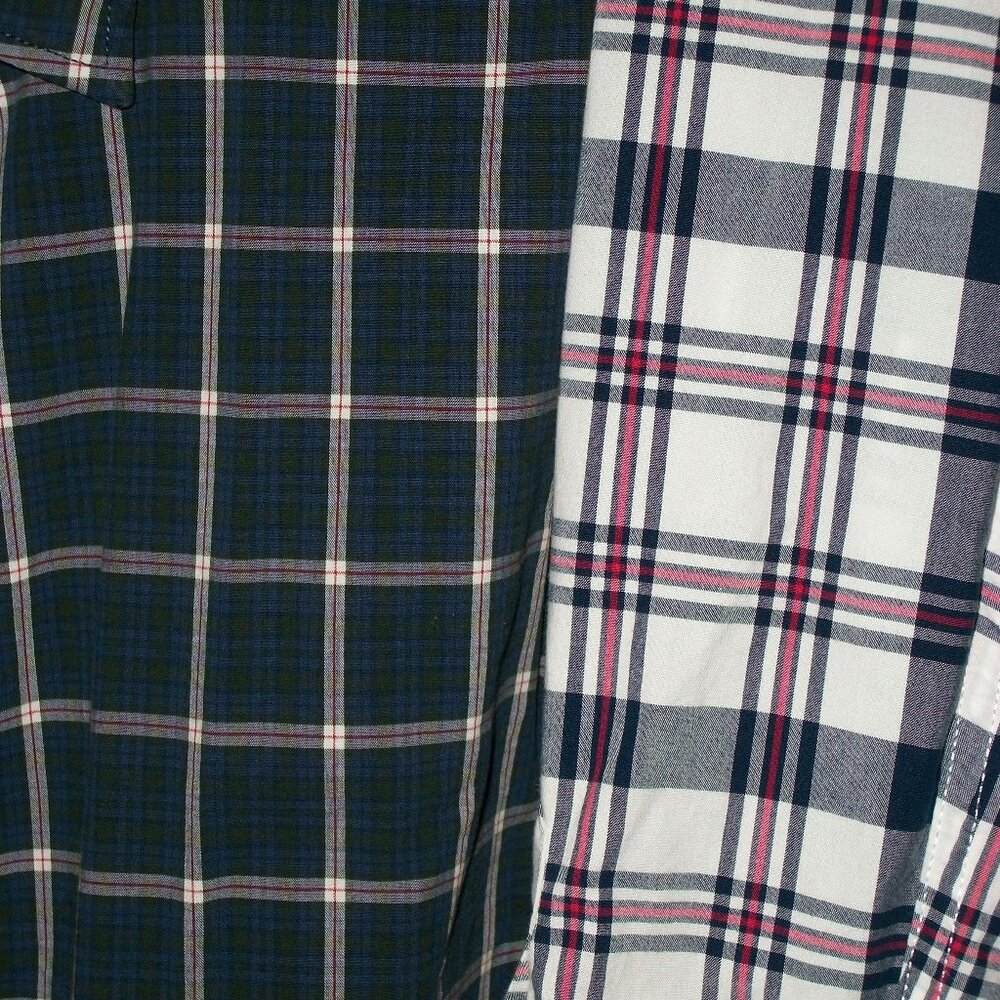 BANANA REPUBLIC Men's Long Sleeve Shirts Lot of 2 Size LARGE CAMDEN FIT